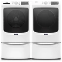7.3 Cu. Ft. White Front Load Electric Dryer with Extra Power and Quick Dry Cycle - OPEN BOX