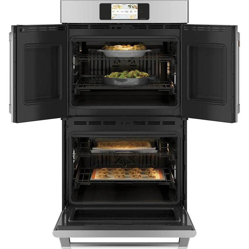 30 inch Stainless Smart Built-In Convection French-Door Double Wall Oven