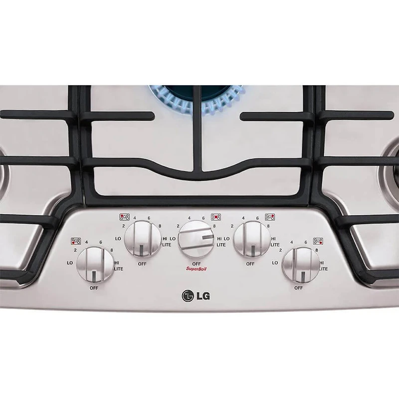 36 inch Stainless Built-In Gas Cooktop with Superboil Burner - OPEN BOX