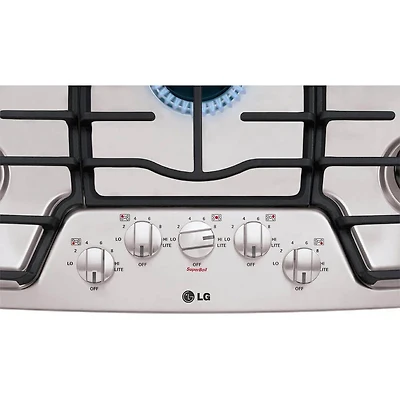 36 inch Stainless Built-In Gas Cooktop with Superboil Burner - OPEN BOX