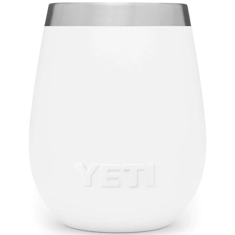 Rambler 10 oz. Wine Tumbler with Magslider Lid - White