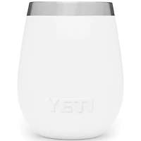 Rambler 10 oz. Wine Tumbler with Magslider Lid - White