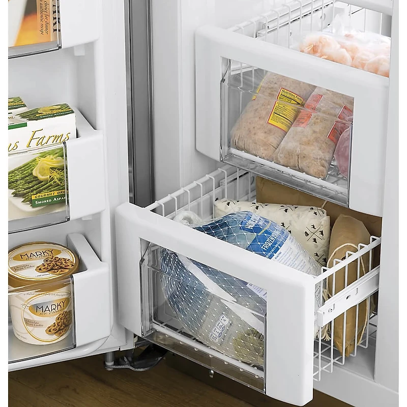 24.5 Cu. Ft. Stainless Smart Side-by-Side Refrigerator with Dispenser