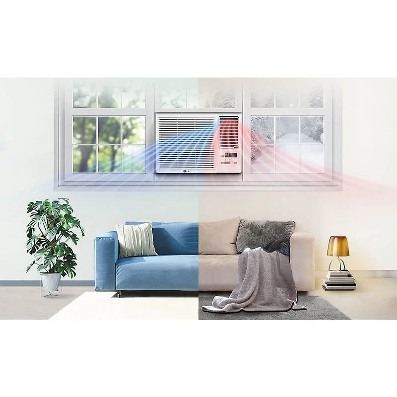 12,000 BTU Window Air Conditioner, Cooling & Heating - OPEN BOX