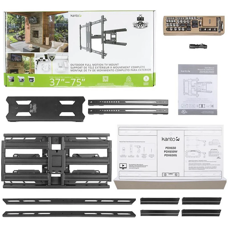 37 inch - 75 inch Outdoor Full Motion TV Mount