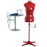 Red Adjustable Dress Form - Small/Medium
