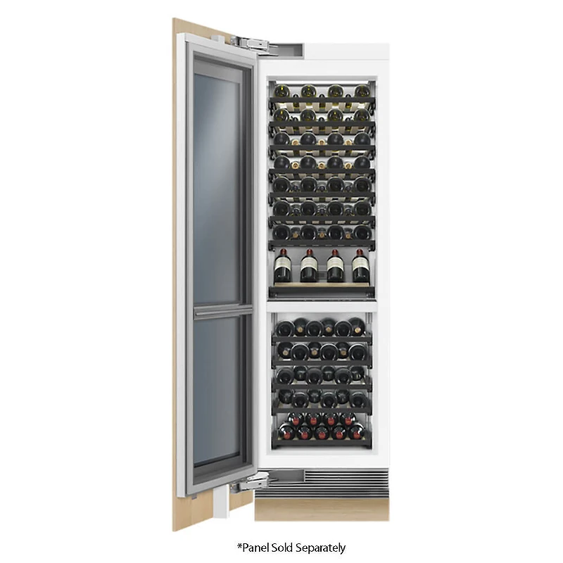 24 inch Panel Ready Left Hinge Built-In Wine Column Cabinet