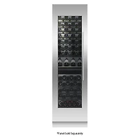24 inch Panel Ready Left Hinge Built-In Wine Column Cabinet