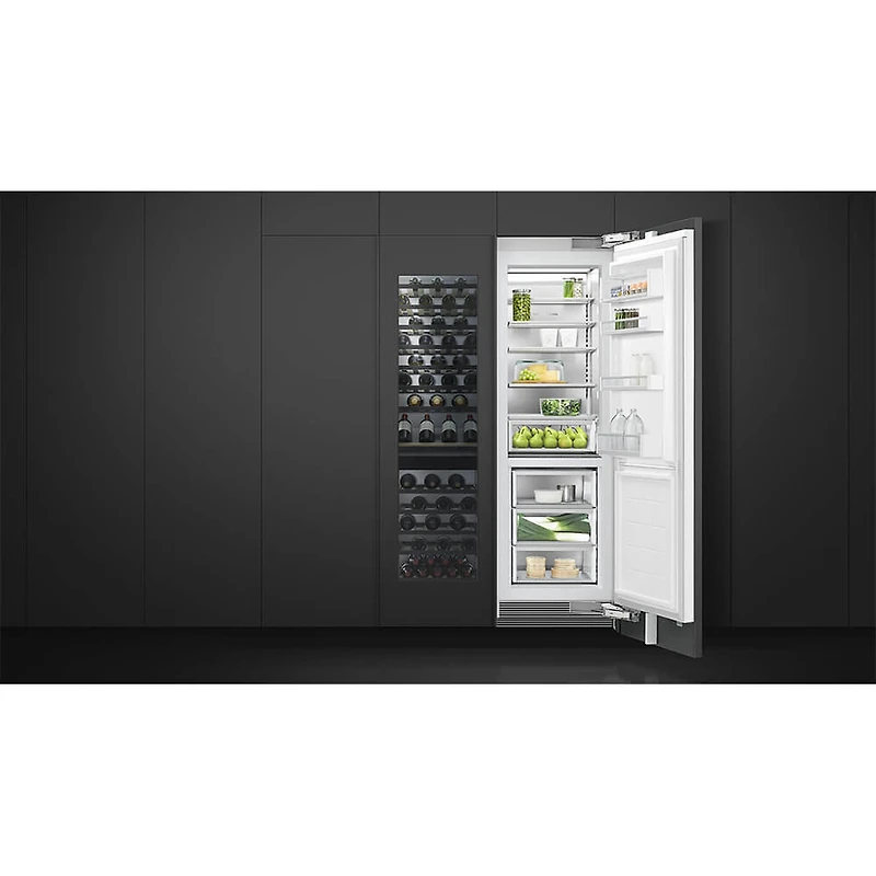 24 inch Panel Ready Right Hinge Built-In Wine Column Cabinet