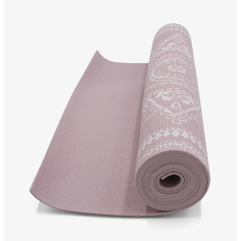 Medallion Tapestry Yoga Mat - Mauve - OPEN BOX