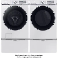 inch Ivory Laundry Pedestal