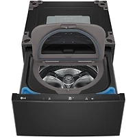 Black Stainless 4000 Series Front Load Laundry Package with SideKick