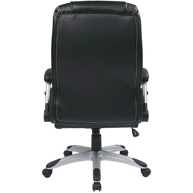 WorkSmart Eco Leather Executive Chair - Black - OPEN BOX