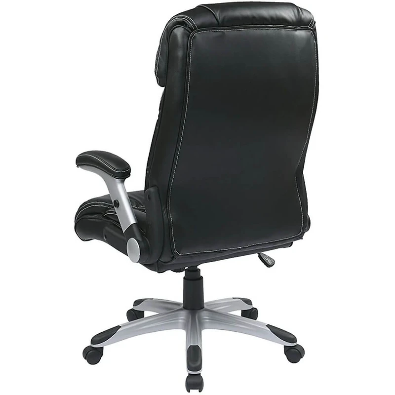WorkSmart Eco Leather Executive Chair - Black - OPEN BOX