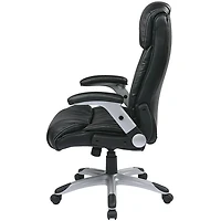 WorkSmart Eco Leather Executive Chair - Black - OPEN BOX