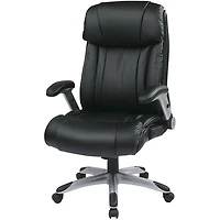 WorkSmart Eco Leather Executive Chair - Black - OPEN BOX
