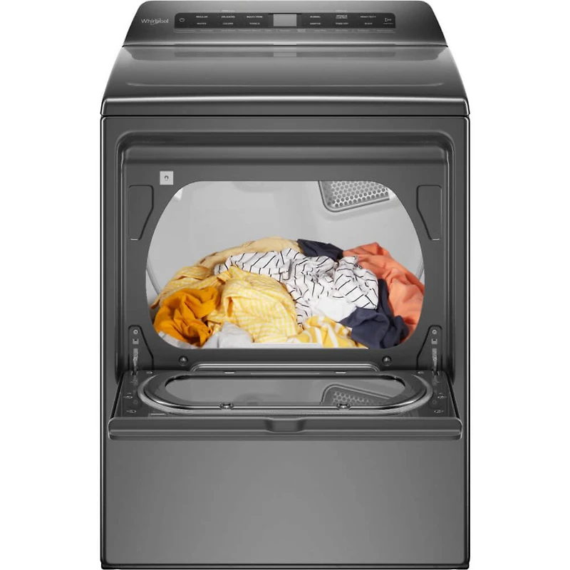 7.4 Cu. Ft. Chrome Shadow Smart HE Top Load Electric Dryer - OPEN BOX