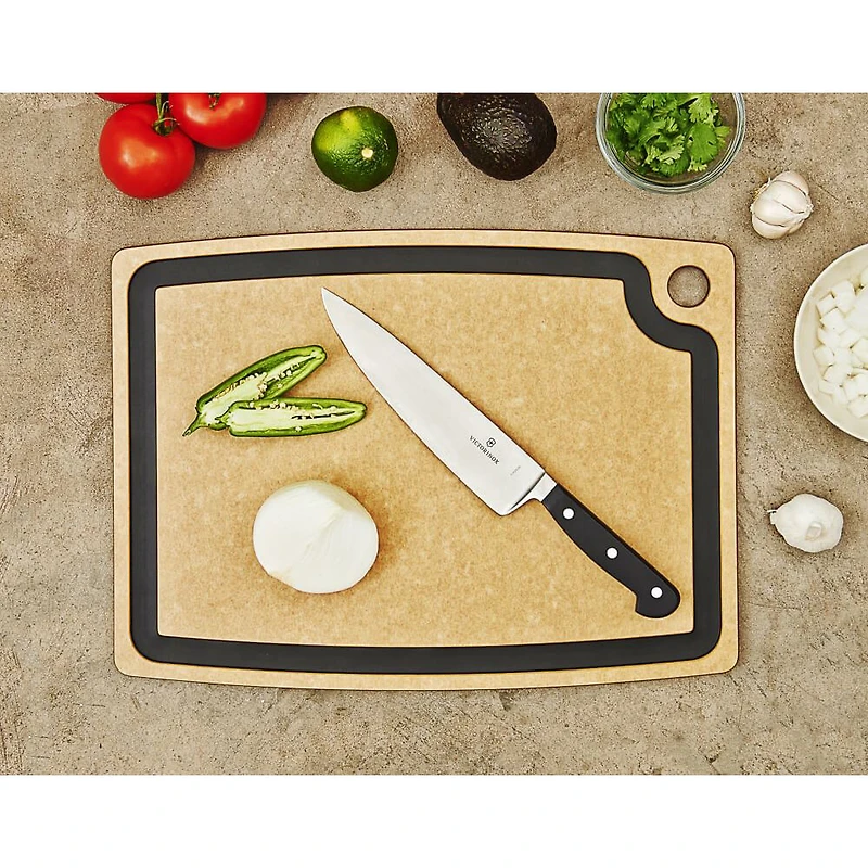Gourmet Series Cutting Board 17.5 inch x 13 inch - Natural/Slate