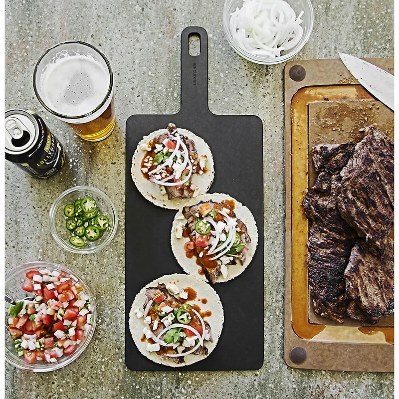 Slate Handy Series Cutting Board 14 inch x 7.5 inch - Black