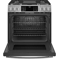 5.6 Cu. Ft. Stainless Smart Duel Fuel Range with No Preheat Air Fry 