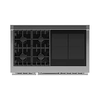 6.9 Cu. Ft. Stainless Smart 4 Burner Dual Fuel Range 
