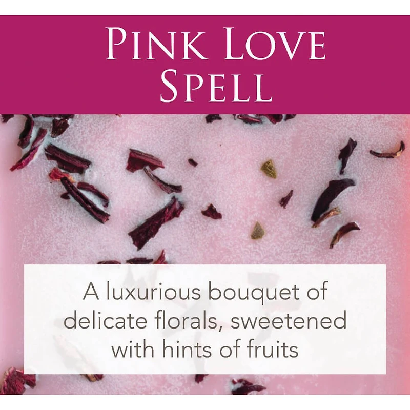 Pink Love Spell Artisan Wax Melts, 2.5 Oz, 6 Pack - OPEN BOX