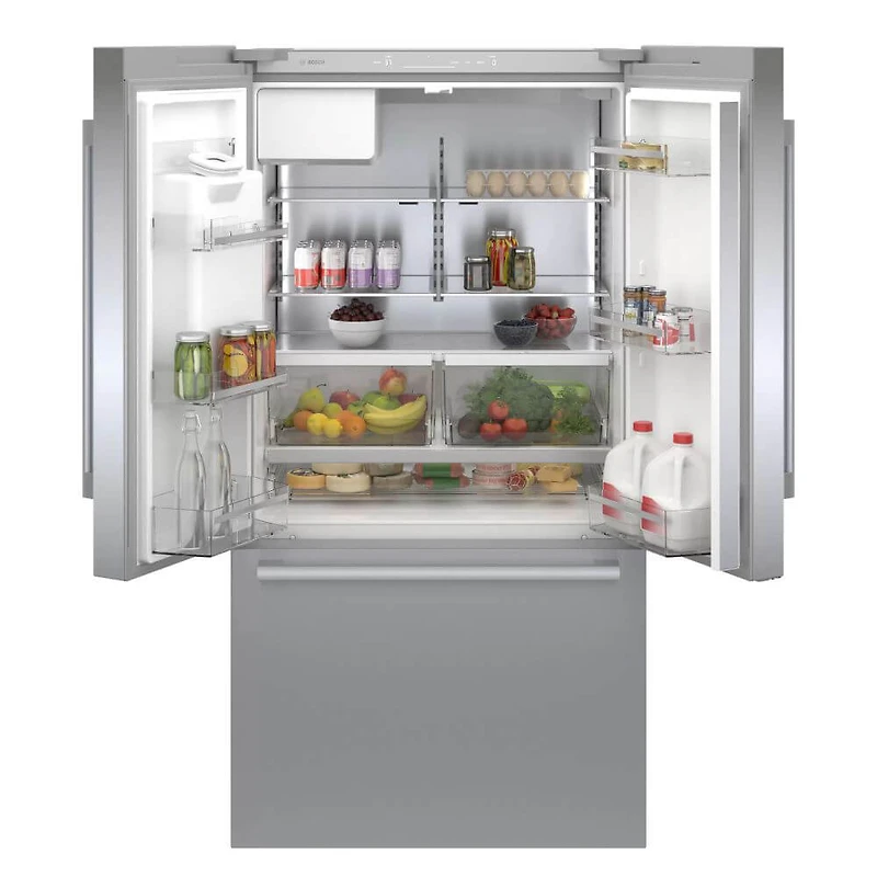 21.6 Cu. Ft. Stainless Counter-Depth French 3 Door Refrigerator 