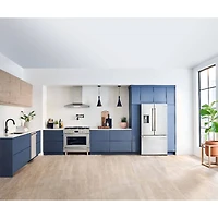 21.6 Cu. Ft. Stainless Counter-Depth French 3 Door Refrigerator 