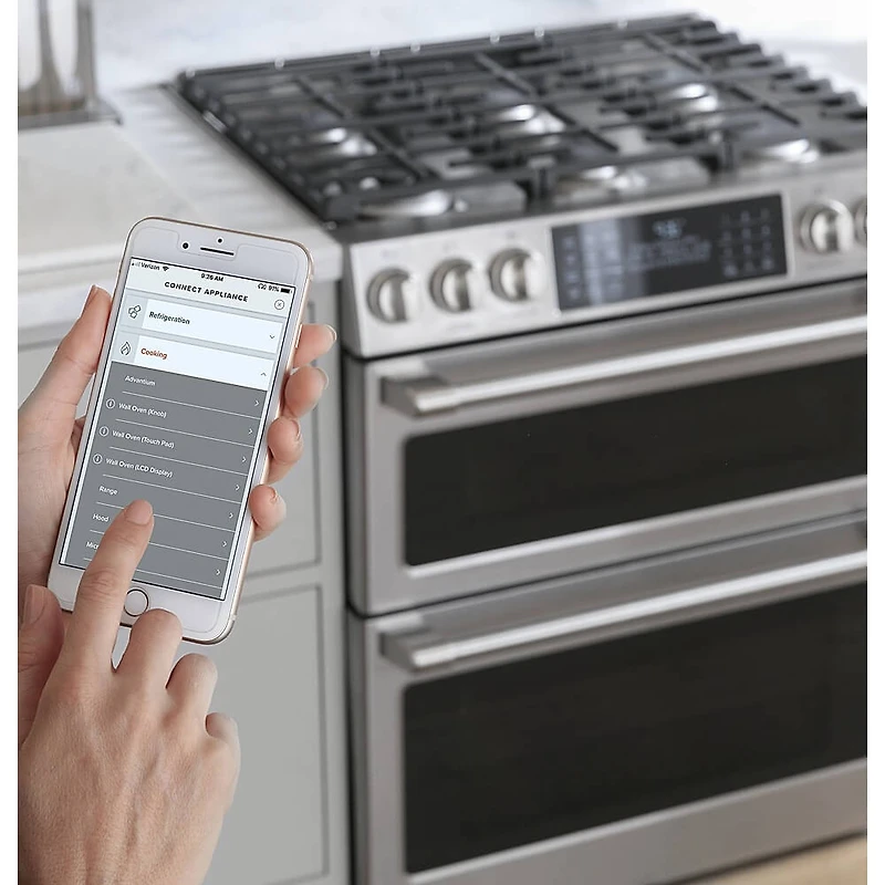 5.6 Cu. Ft. Stainless Smart Gas Range with Convection Oven