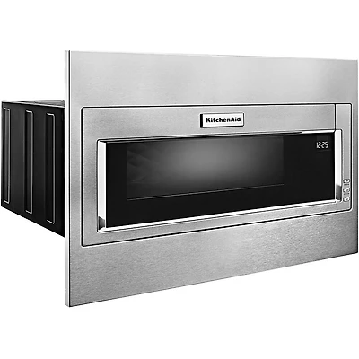 1.1 Cu. Ft. Silver Built-in Low Profile Microwave with Standard Trim Kit