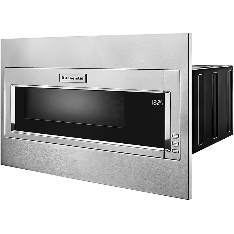 1.1 Cu. Ft. Silver Built-in Low Profile Microwave with Standard Trim Kit