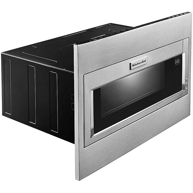 1.1 Cu. Ft. Silver Built-in Low Profile Microwave with Standard Trim Kit