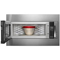 1.1 Cu. Ft. Silver Built-in Low Profile Microwave with Standard Trim Kit