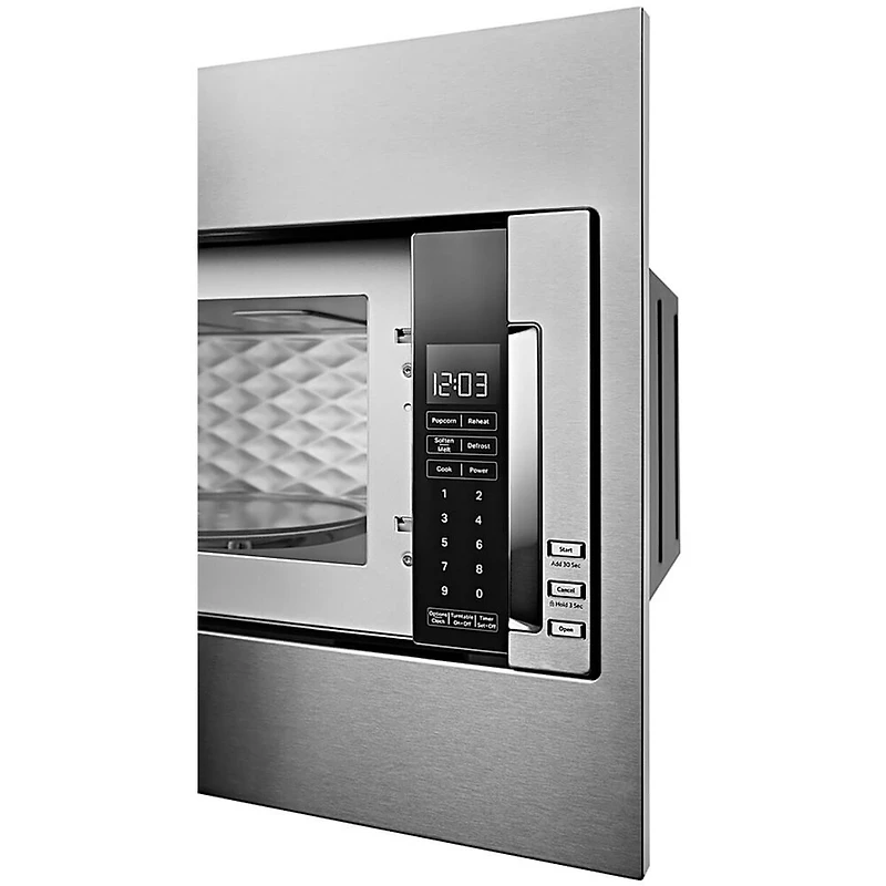 1.1 Cu. Ft. Silver Built-in Low Profile Microwave with Standard Trim Kit