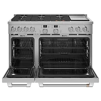 8.25 Cu. Ft. Smart Stainless Double Oven Duel-Fuel Convection Range 