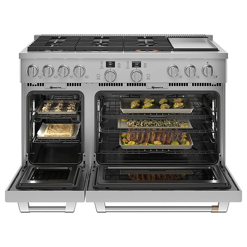 8.25 Cu. Ft. Smart Stainless Double Oven Duel-Fuel Convection Range