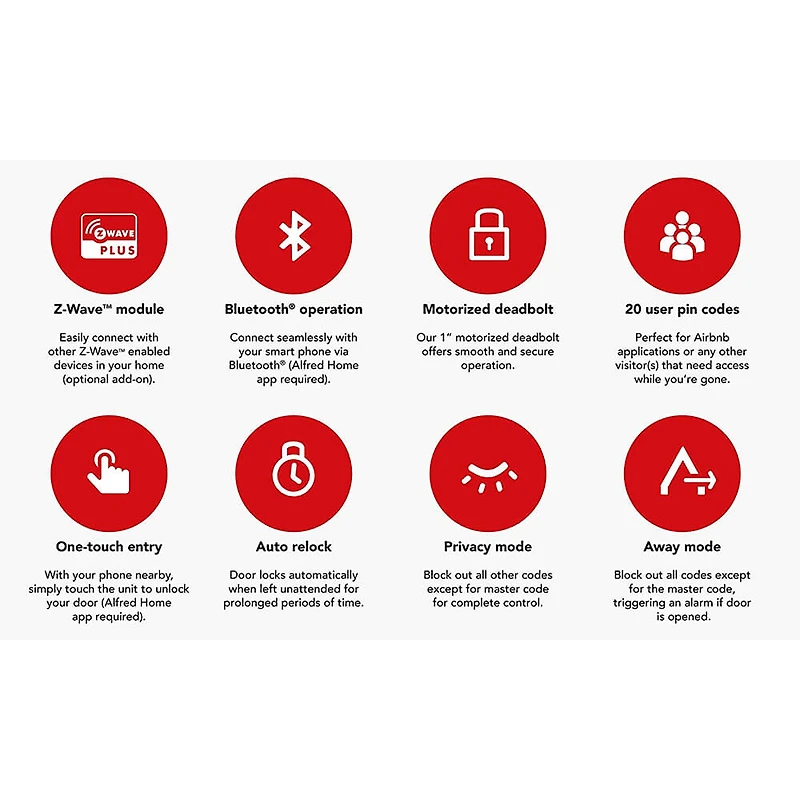 DB2-B Smart Door Lock with Bluetooth and Keyed-entry - Gold