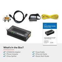 MoCA 2.5 Network Adapter with 1 Gbps Ethernet