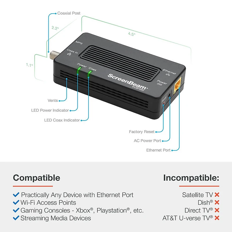 MoCA 2.5 Network Adapter