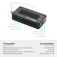 MoCA 2.5 Network Adapter with 1 Gbps Ethernet (2 Pack)