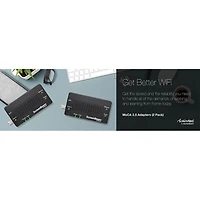 MoCA 2.5 Network Adapter with 1 Gbps Ethernet (2 Pack)