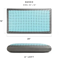 Sleep Z® CarbonCool® + OmniPhase® Pillow - Queen - OPEN BOX