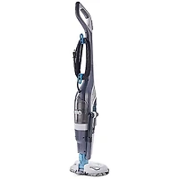 Steam Mop & Dry Vacuum in White/Aqua
