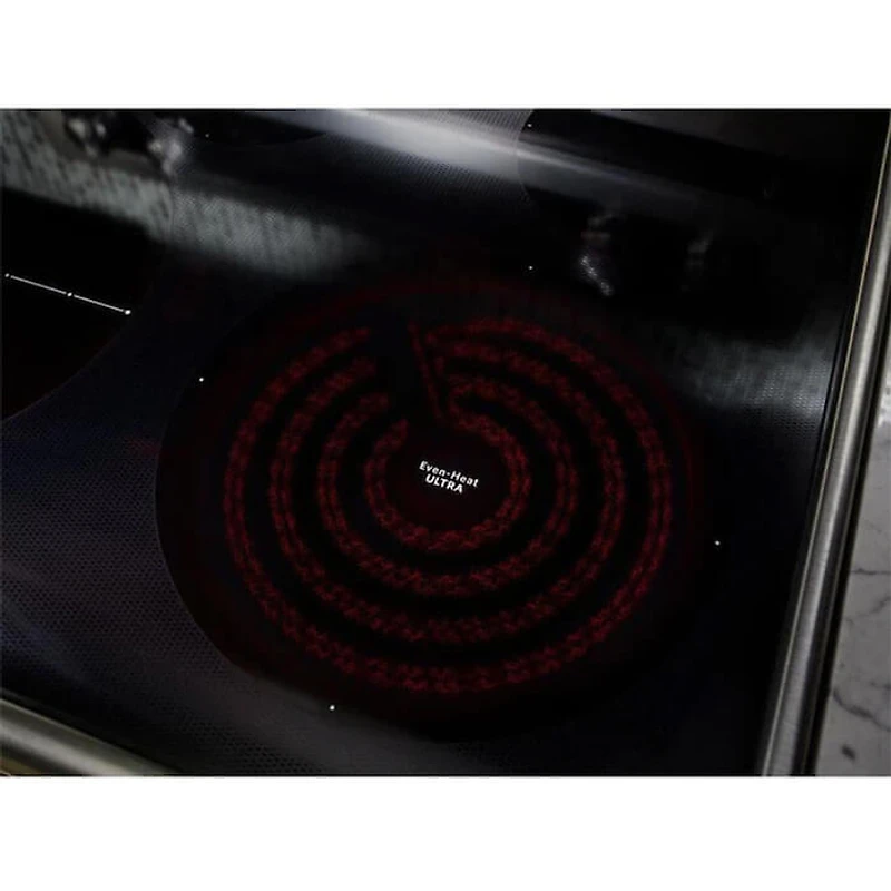 30 inch 5 Burner Electric Double Oven Convection Range - White