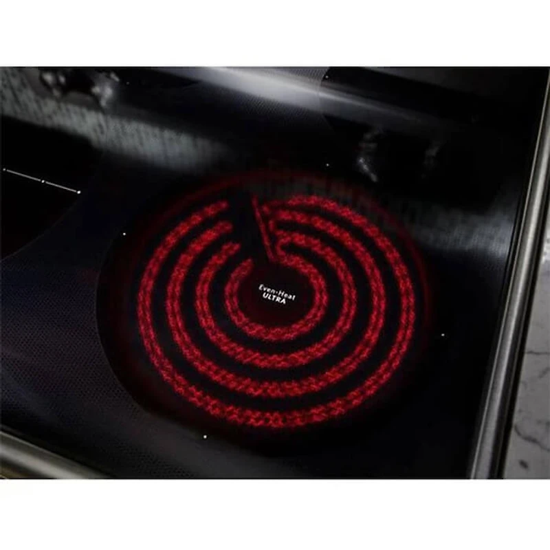 30 inch 5 Burner Electric Double Oven Convection Range - White