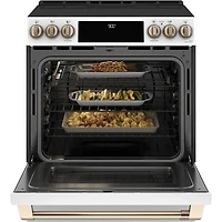 5.7 Cu. Ft. Matte White Smart Induction and Convection Range