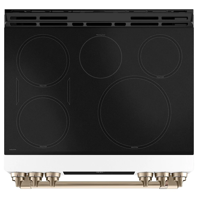 5.7 Cu. Ft. Matte White Smart Induction and Convection Range
