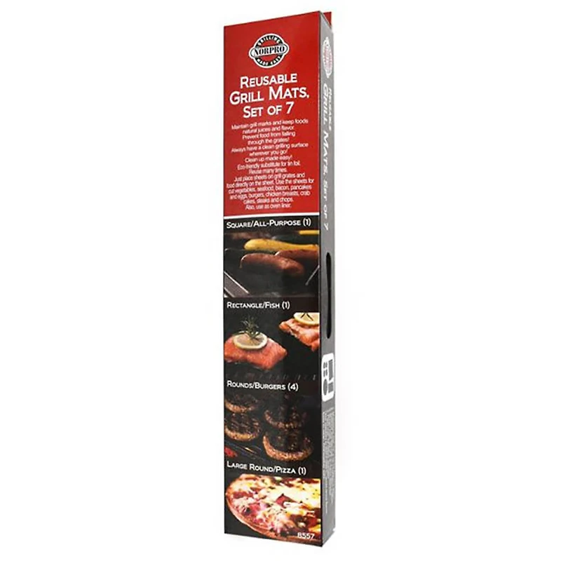 Reusable Grill Mats, Set of 7