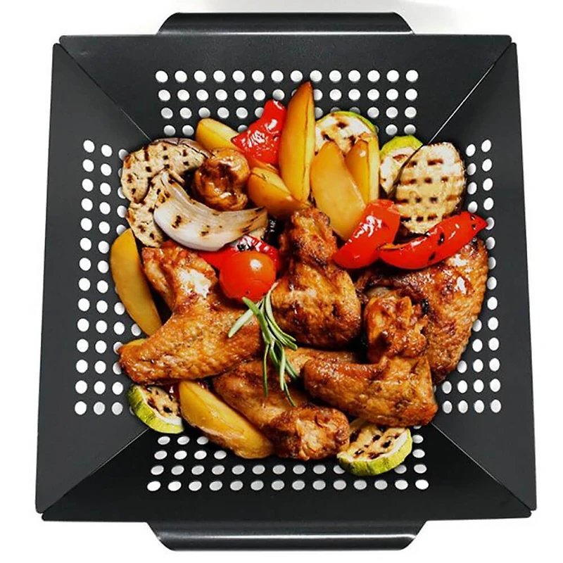 Nonstick Grilling Wok Basket - OPEN BOX