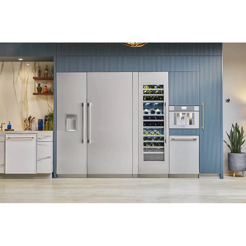 24 inch 92 Bottle Glass Door Panel Ready Built-In Smart Wine Cooler